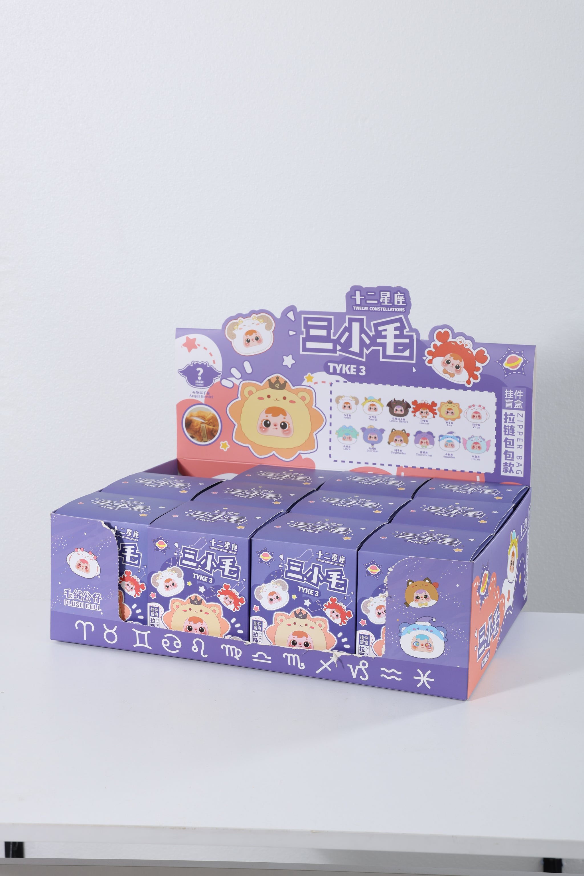 Samuel Blind Box Zodiac zipper bag pendant